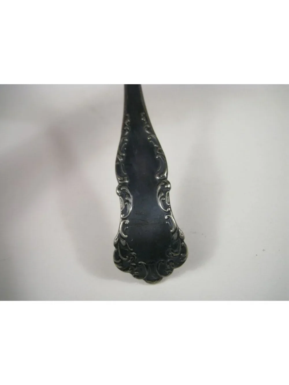 Antique Wm Rogers Melrose Silverplate Oyster Spoon 8 inch Elegant Design
